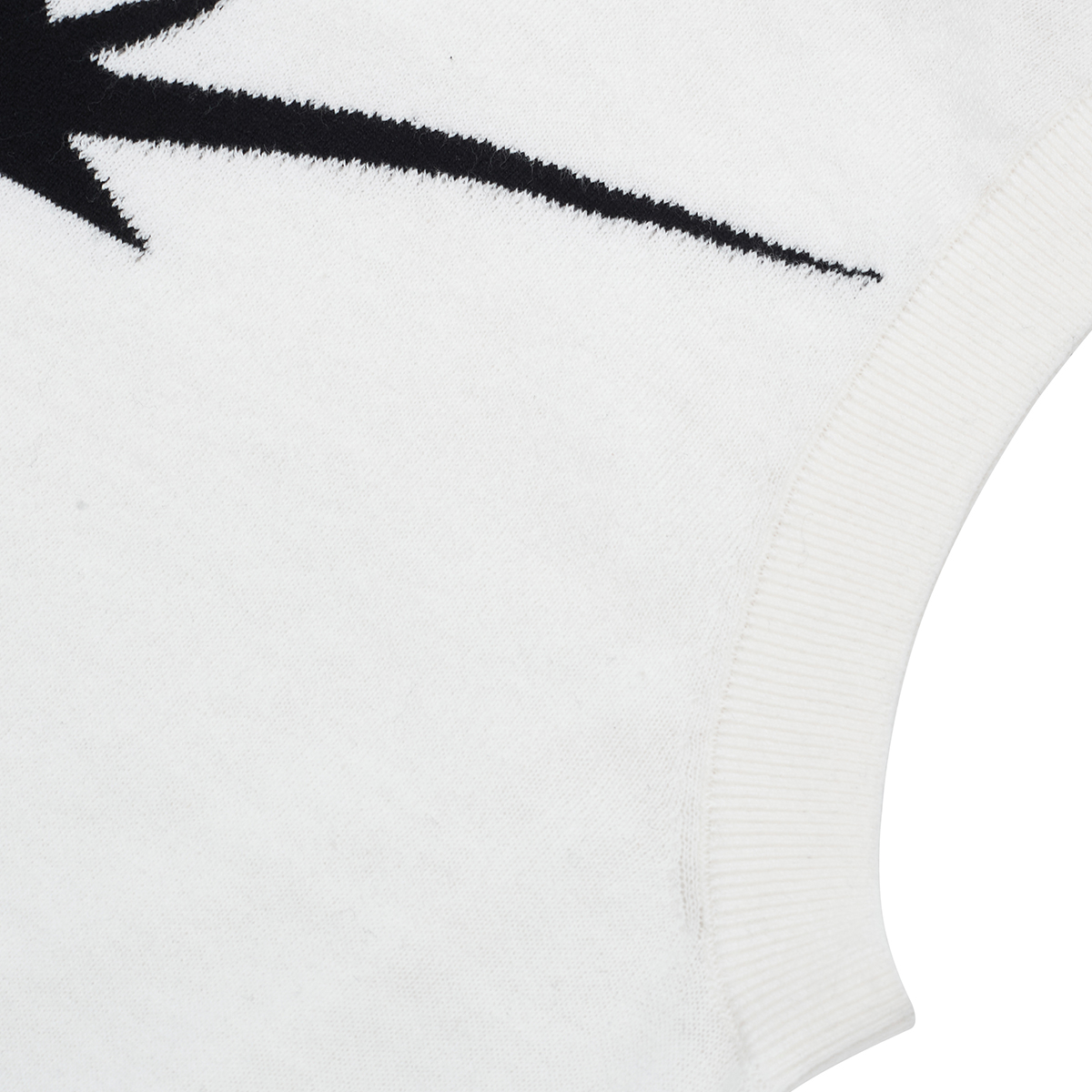 STARWALK SOLDIER 星星高领针织背心 白