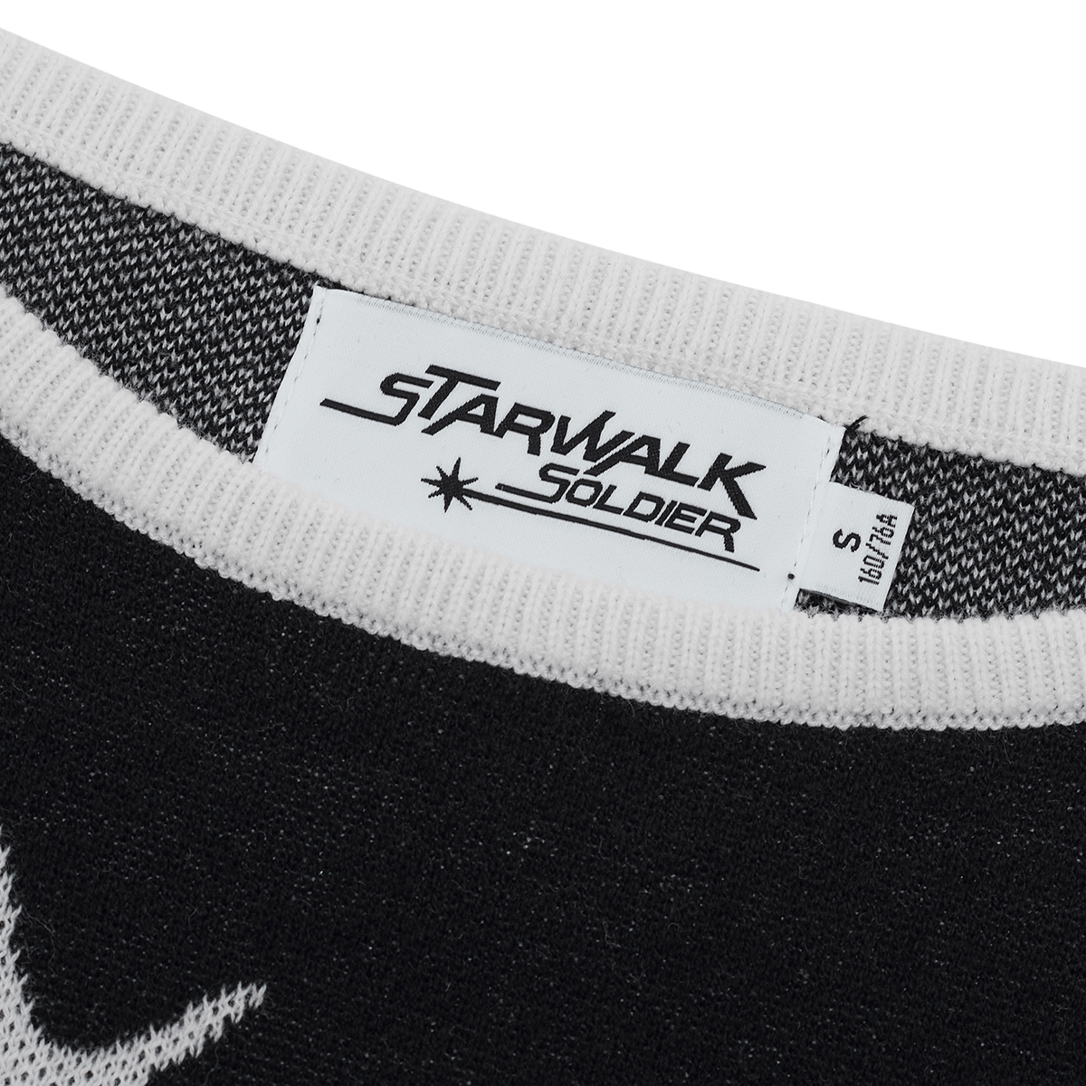 STARWALK SOLDIER 撞色针织吊带背心 黑