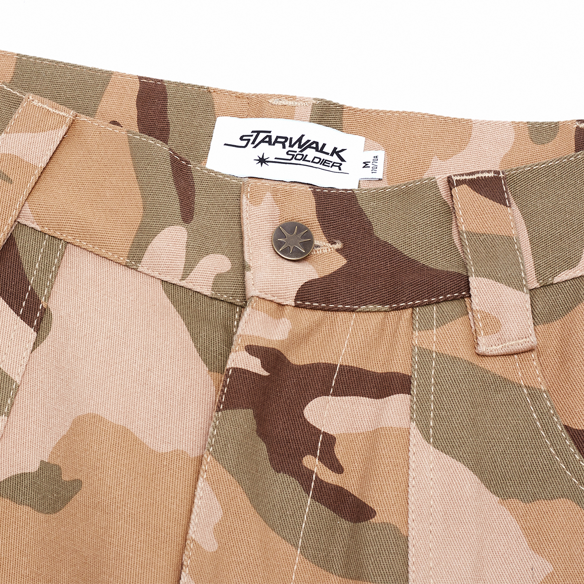 STARWALK SOLDIER 沙漠迷彩星星印花工装裤