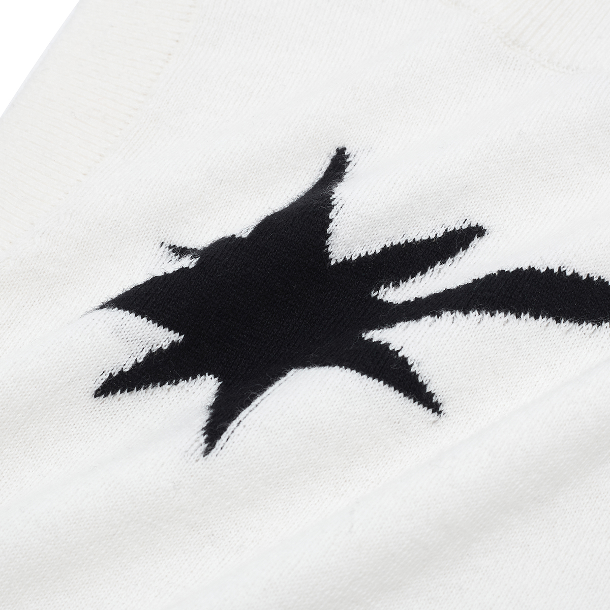 STARWALK SOLDIER 星星高领针织背心 白