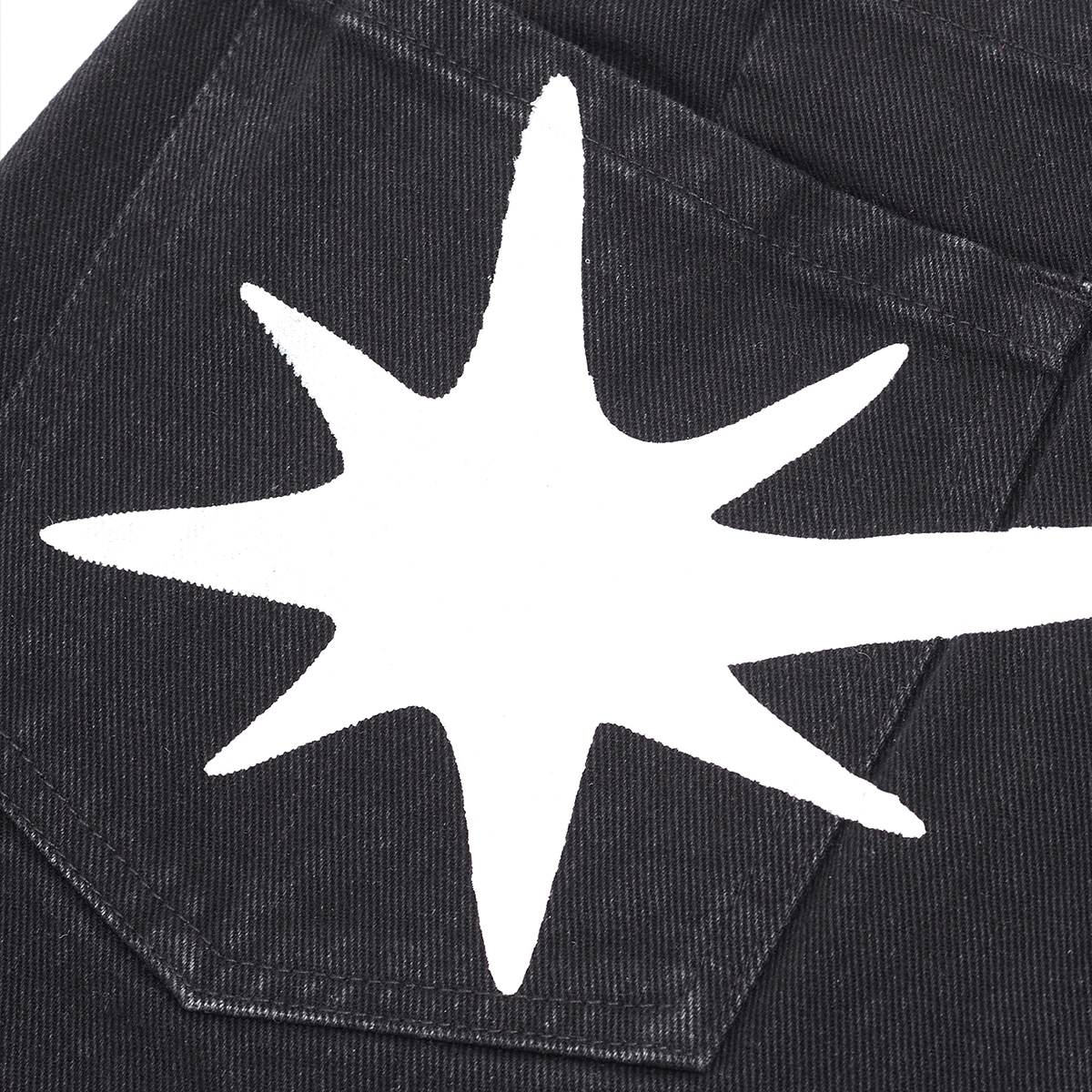 STARWALK SOLDIER 印花牛仔短裤