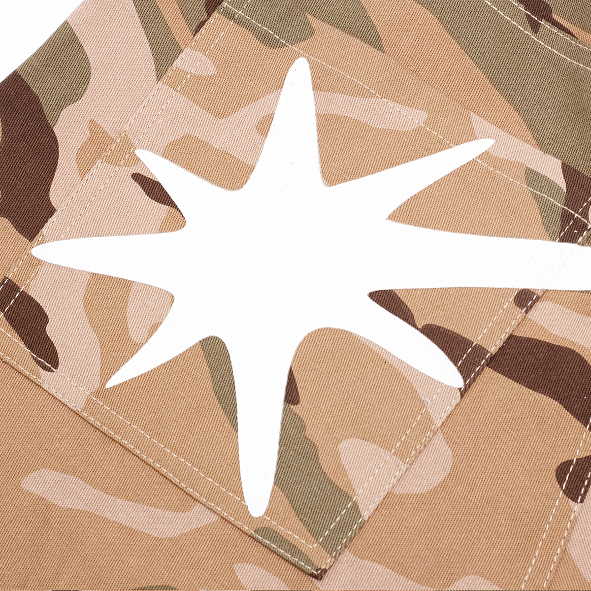 STARWALK SOLDIER 沙漠迷彩星星印花工装裤