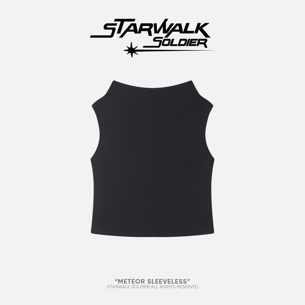STARWALK SOLDIER 不规则领星星无袖