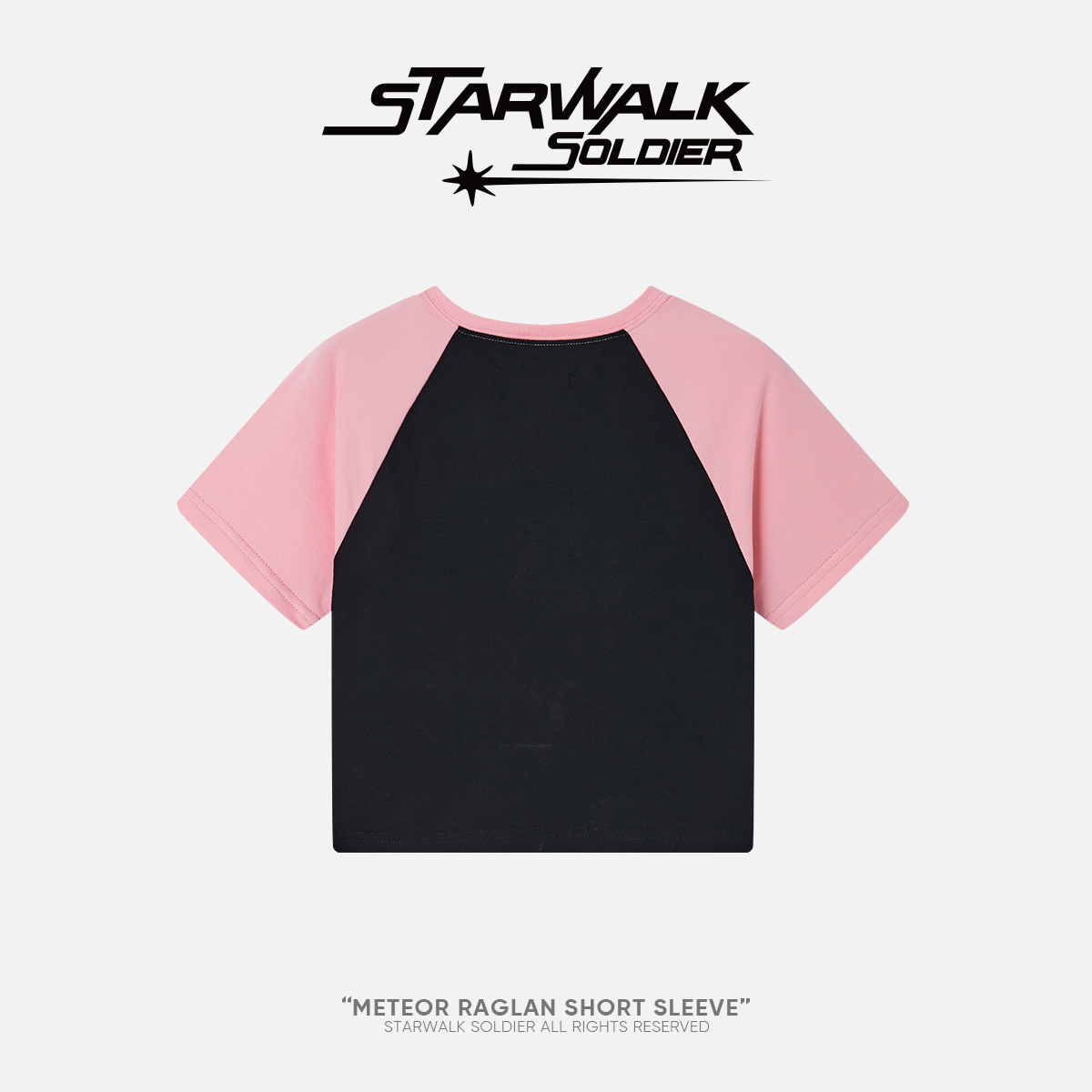 STARWALK SOLDIER 短款星星插肩短袖