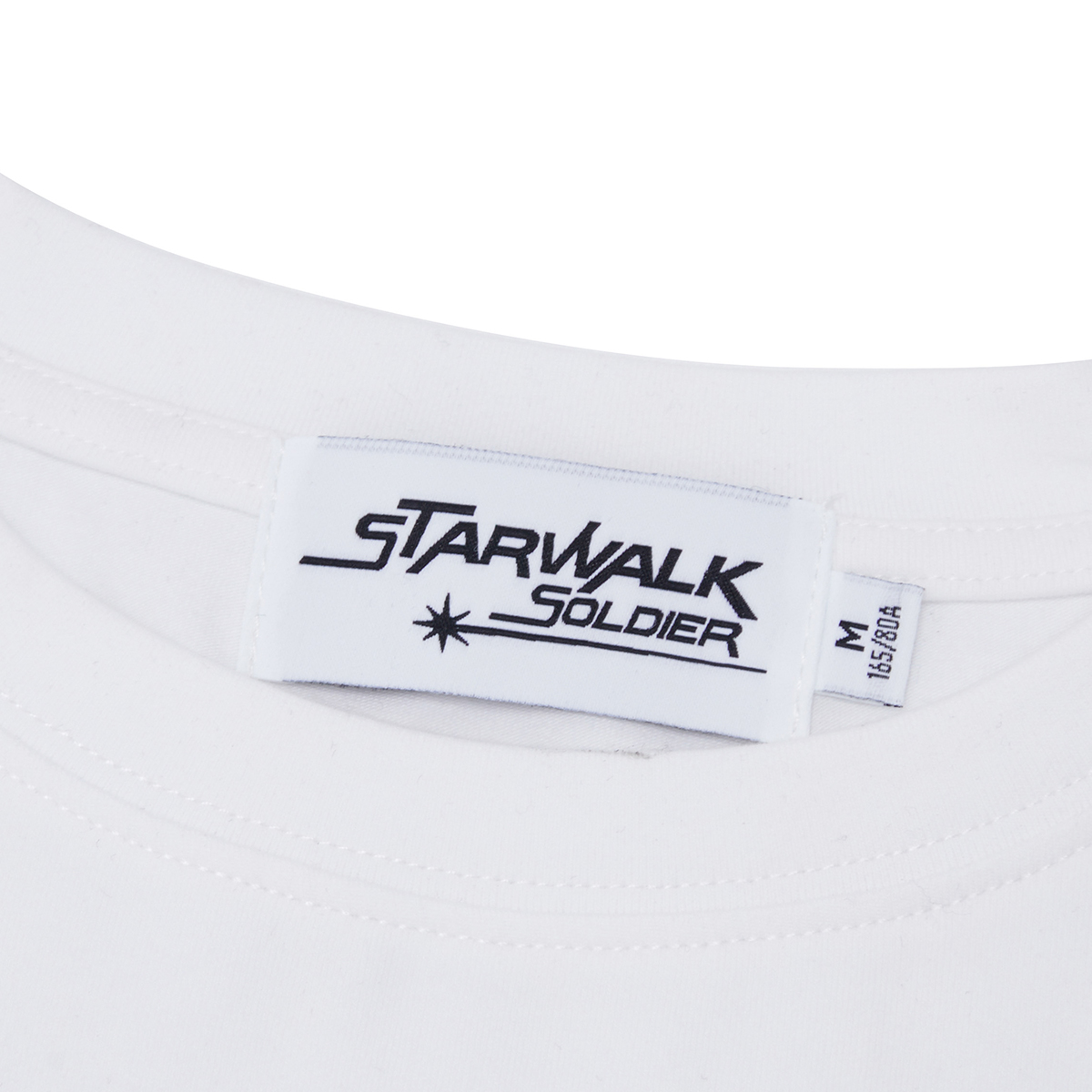 STARWALK SOLDIER 流星印花短款短袖 白