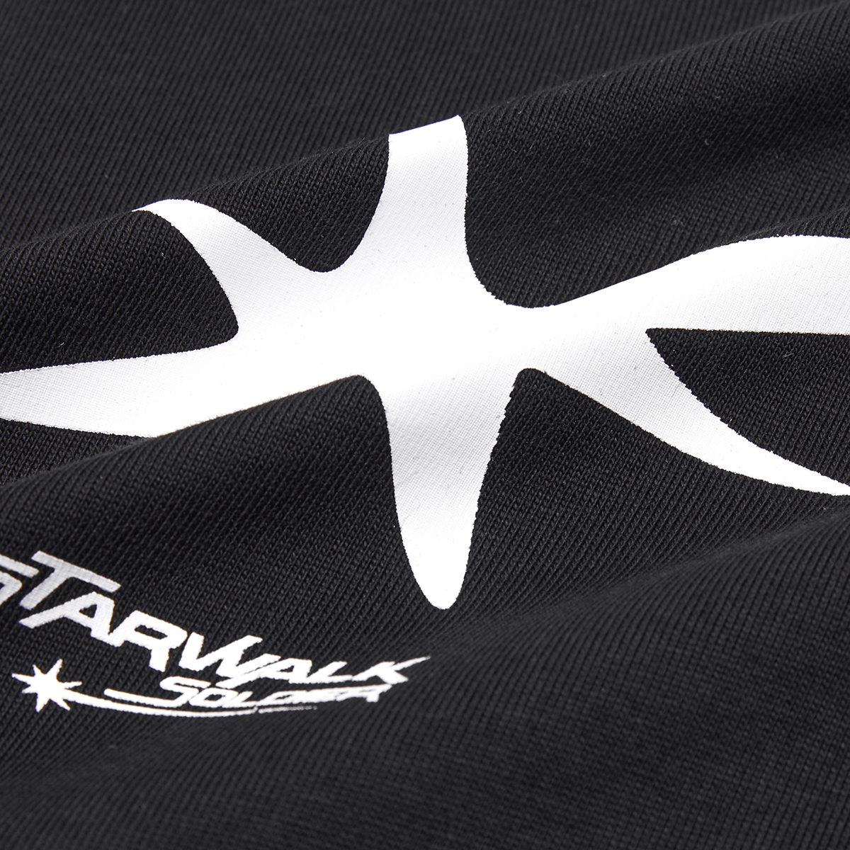 STARWALK SOLDIER 流星印花常规款圆领短袖 黑