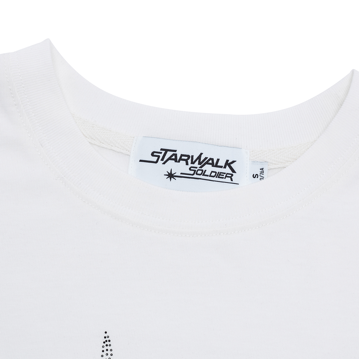 STARWALK SOLDIER 修身烫钻短袖 白