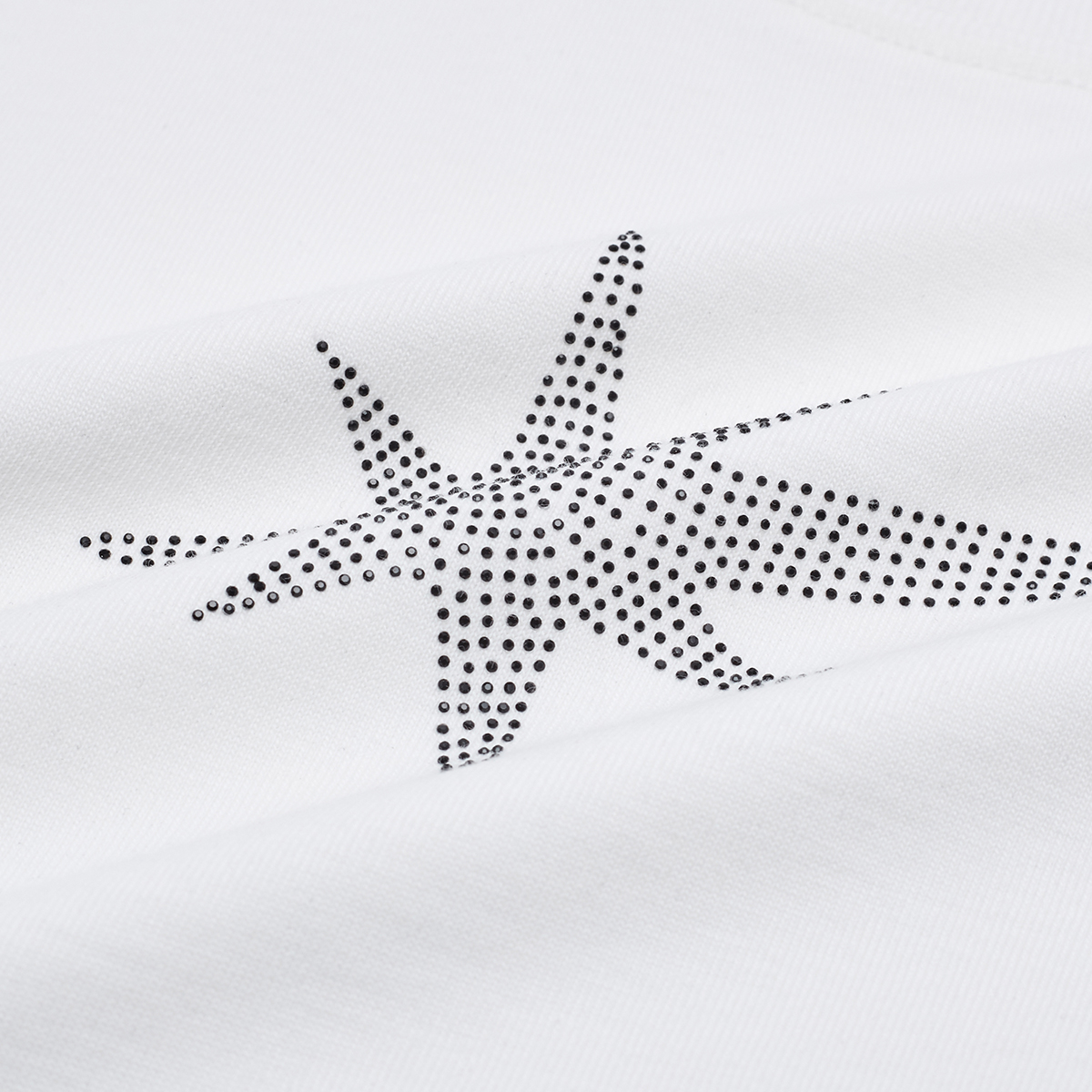 STARWALK SOLDIER 修身烫钻短袖 白