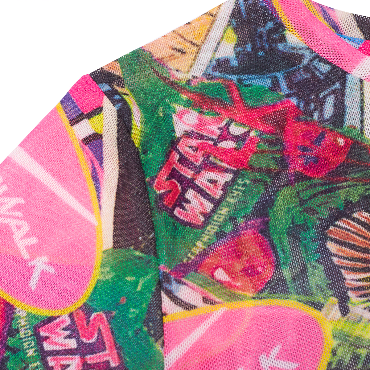 STARWALK SOLDIER 拼贴画网纱长袖