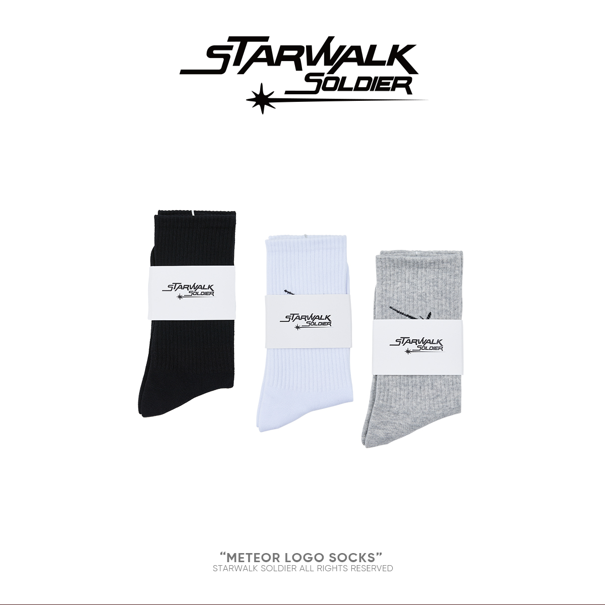 STARWALK SOLDIER 多色星星长袜