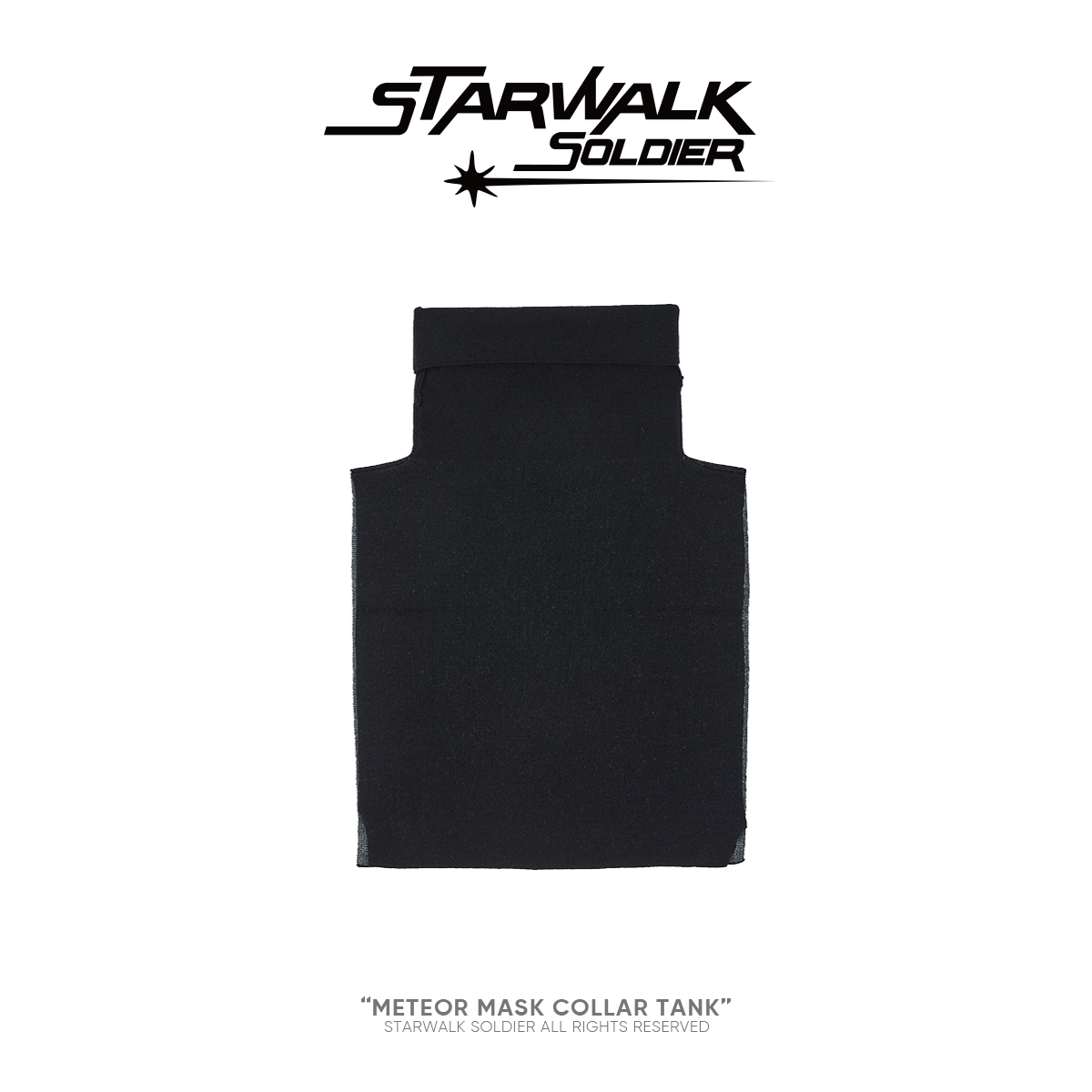 STARWALK SOLDIER 袖高领背心 黑