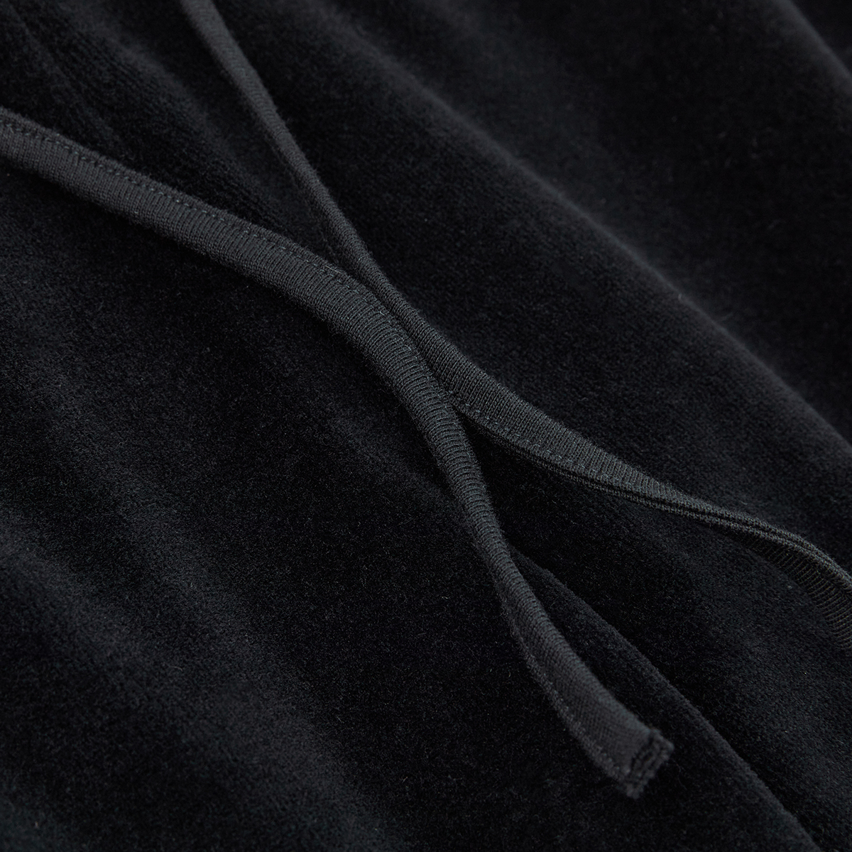 STARWALK SOLDIER 烫钻天鹅绒绑带运动裤 黑