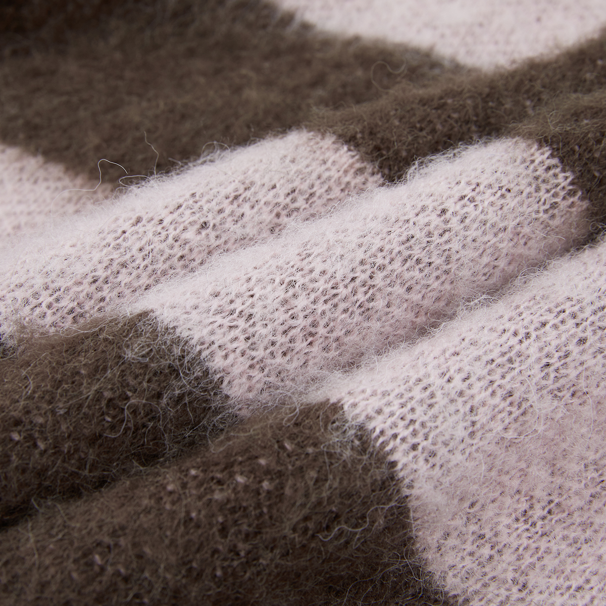 STARWALK SOLDIER 马海毛条纹毛衣 棕粉