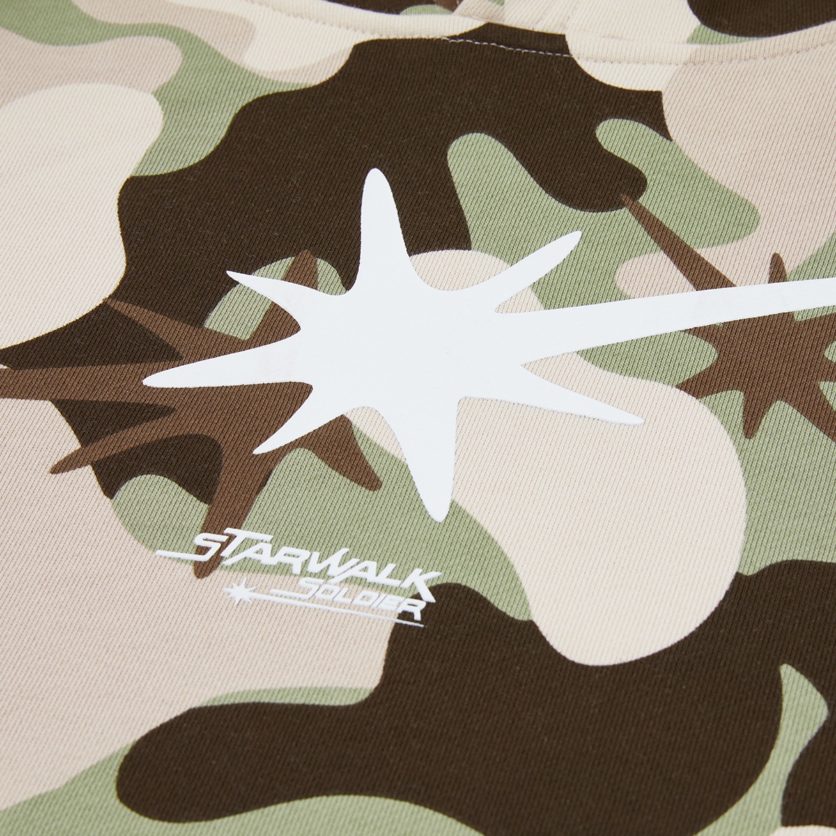 STARWALK SOLDIER 迷彩满印连帽卫衣 浅