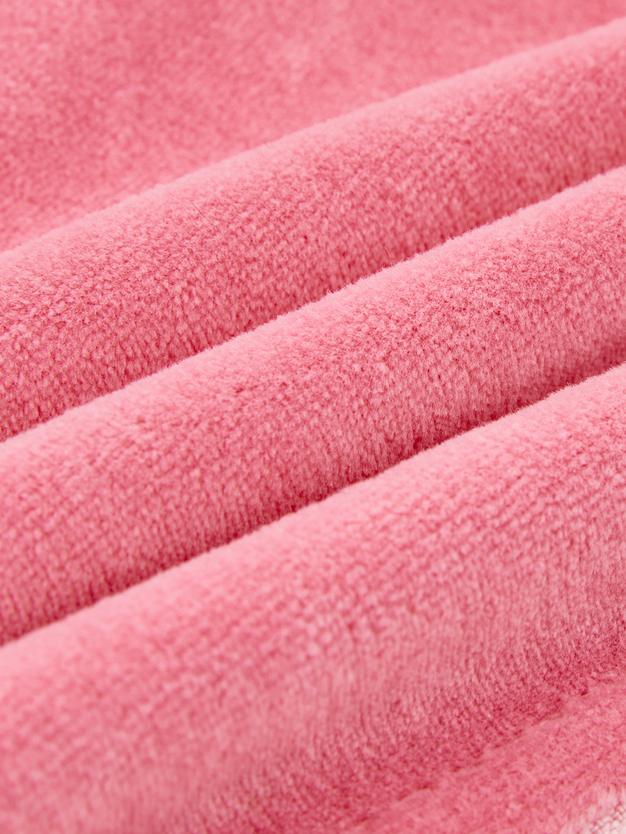 STARWALK SOLDIER 烫钻天鹅绒运动拉链帽衫 粉