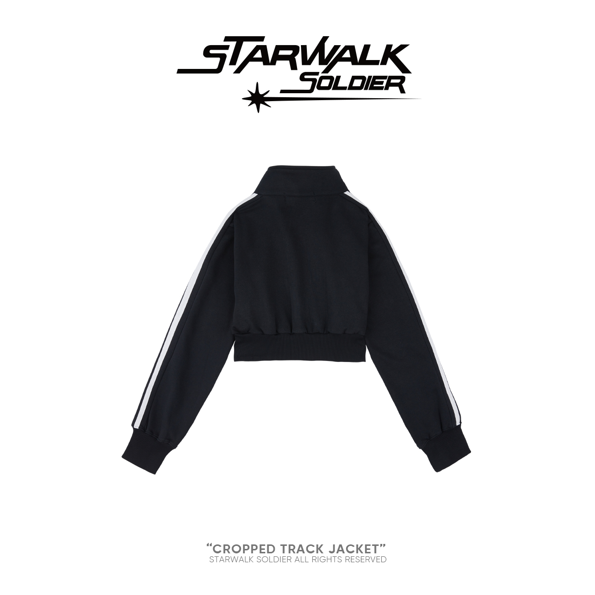STARWALK SOLDIER 短款运动拉链开衫