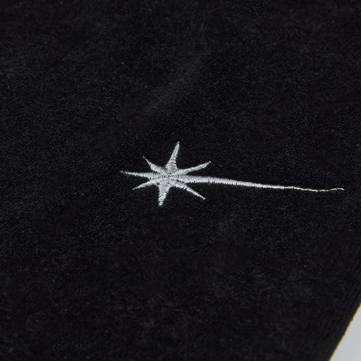 STARWALK SOLDIER 烫钻天鹅绒绑带运动裤 黑