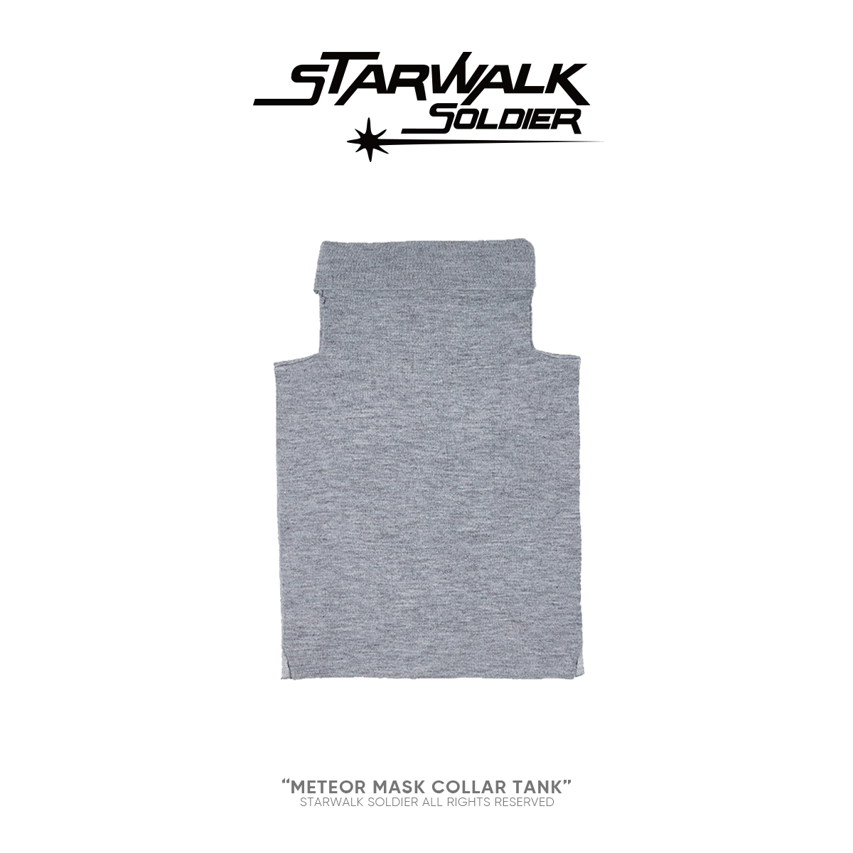 STARWALK SOLDIER 袖高领背心 灰