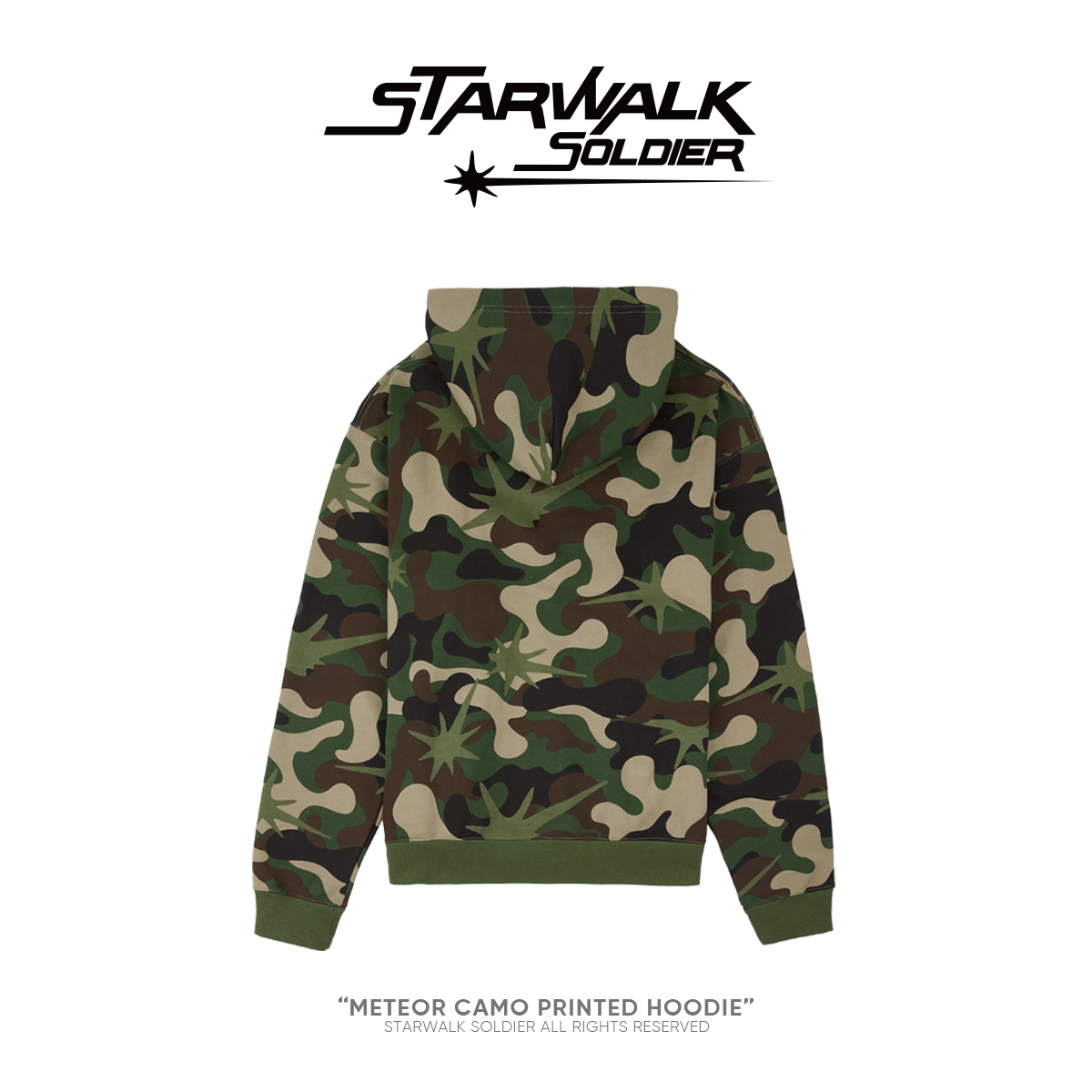 STARWALK SOLDIER 迷彩满印连帽卫衣 深