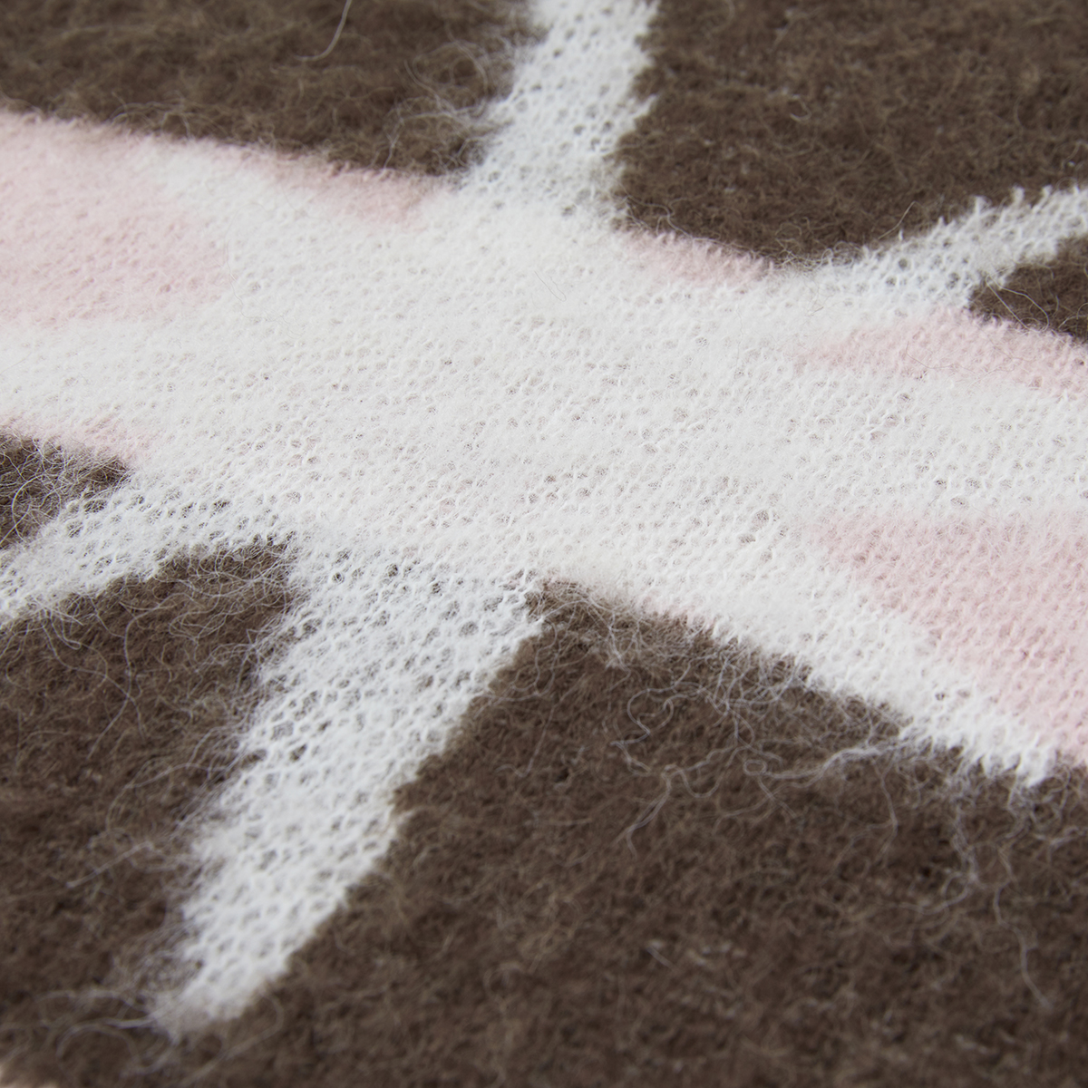 STARWALK SOLDIER 马海毛条纹毛衣 棕粉