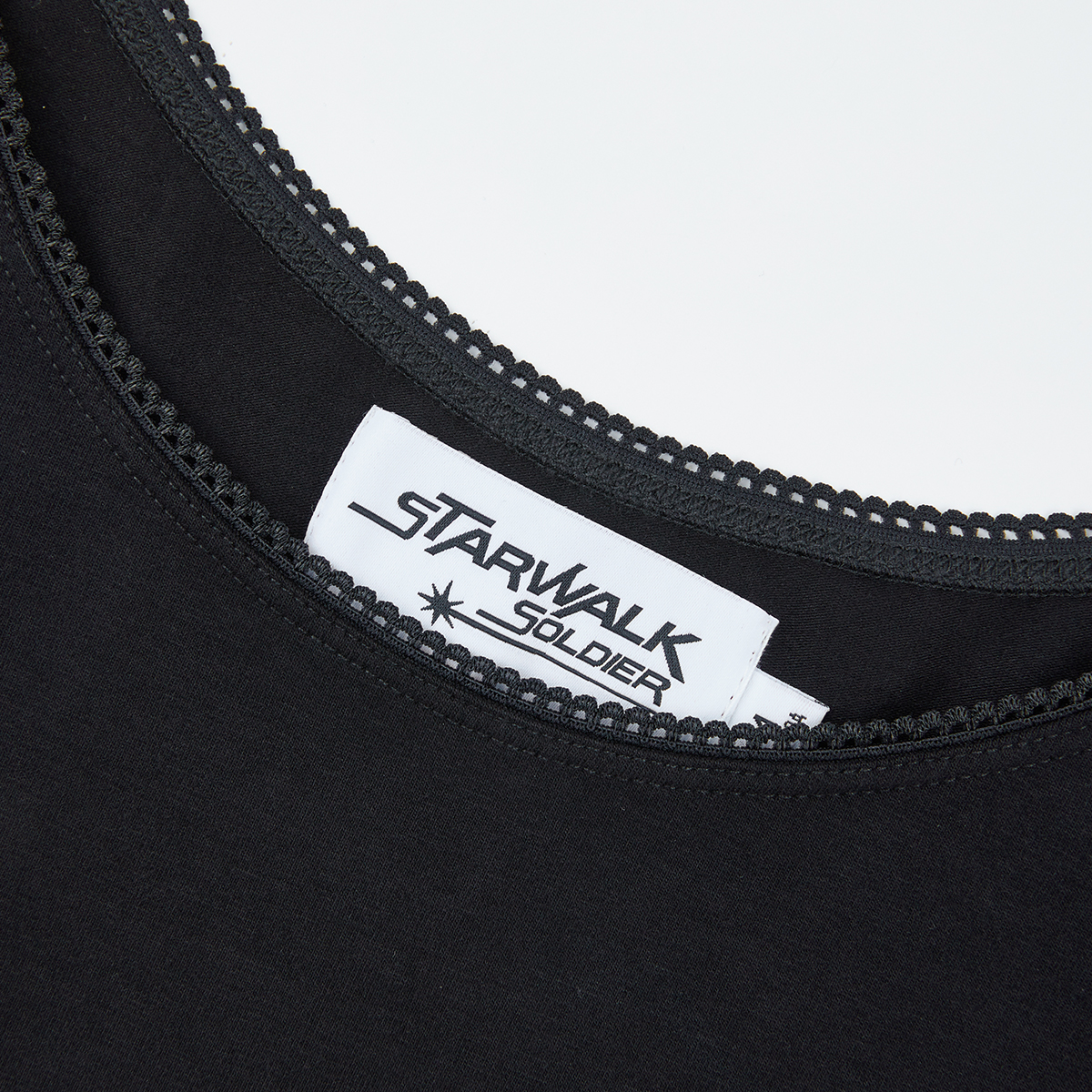 STARWALK SOLDIER U领印花针织长袖