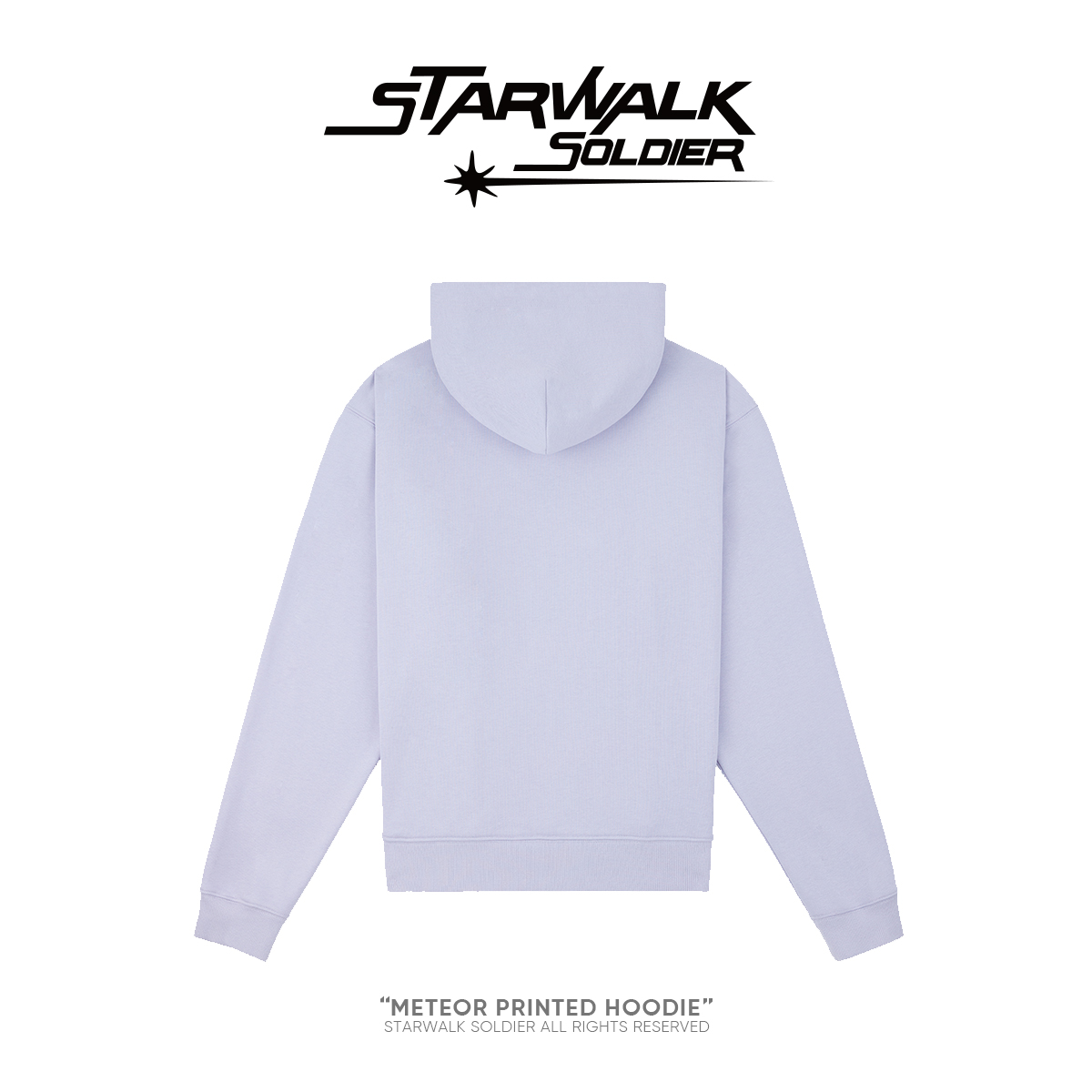 STARWALK SOLDIER 印花logol连帽卫衣 紫