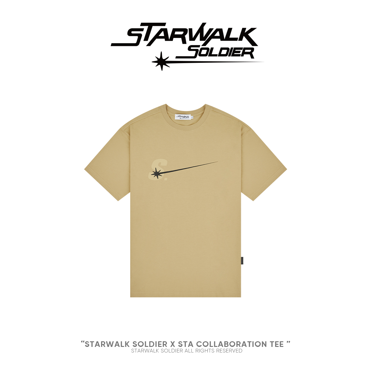 STARWALK SOLDIER STA 星星走路短袖 卡其