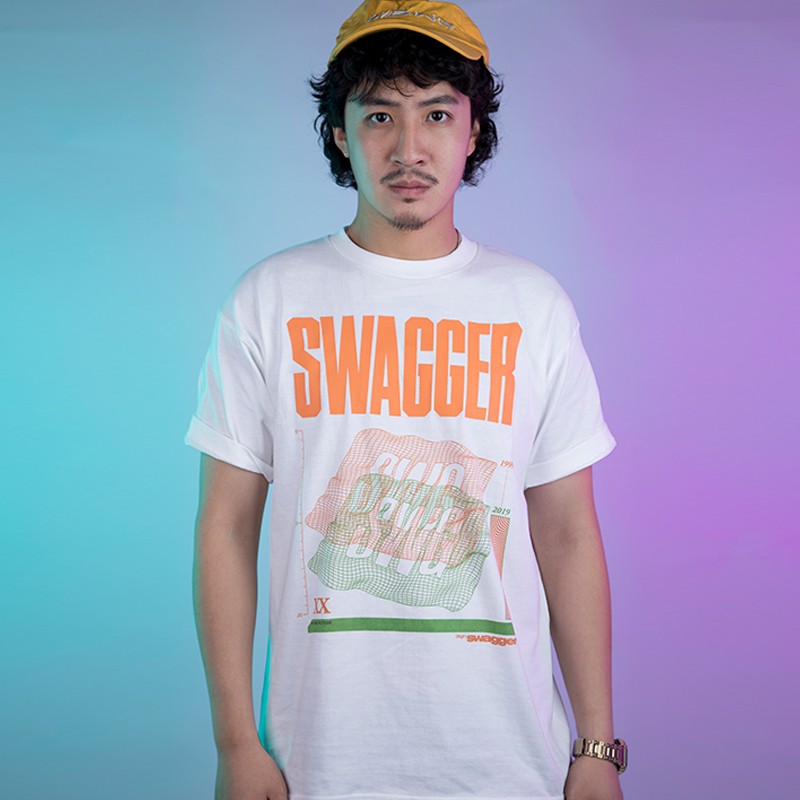 SWAGGER 3D线条印花短袖